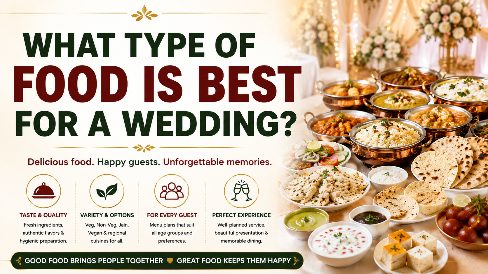 What type of food is best for a wedding