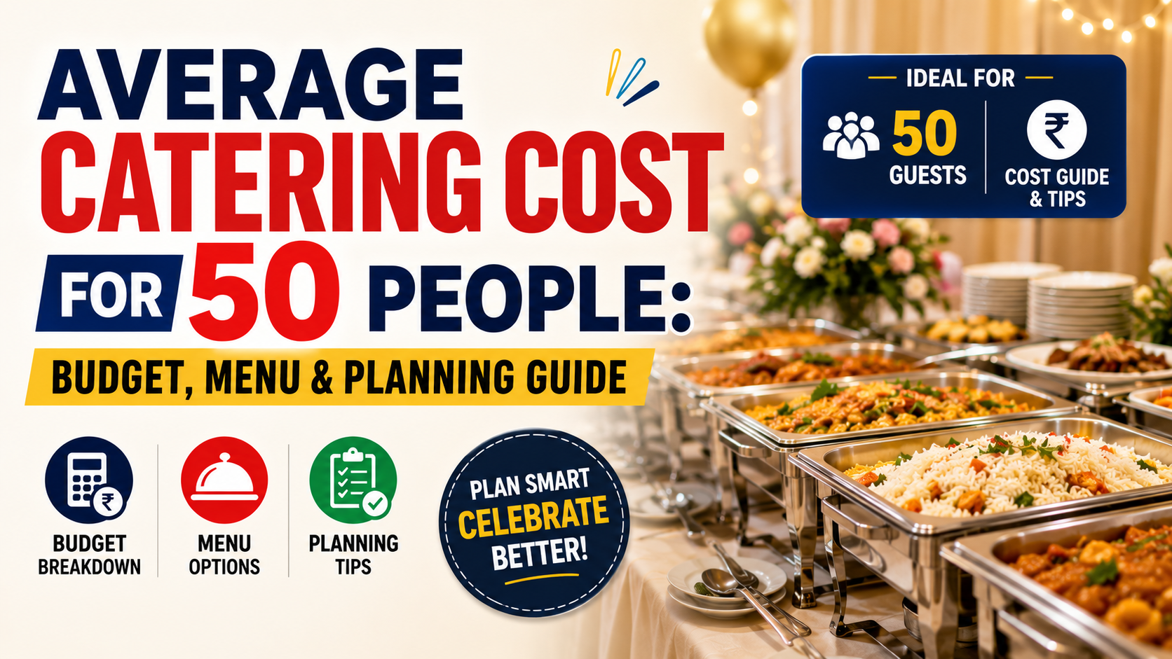 Average Catering Cost for 50 People Budget, Menu & Planning Guide
